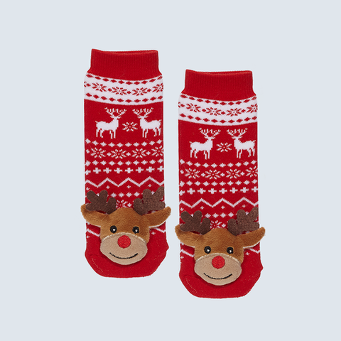 Reindeer Charm Socks